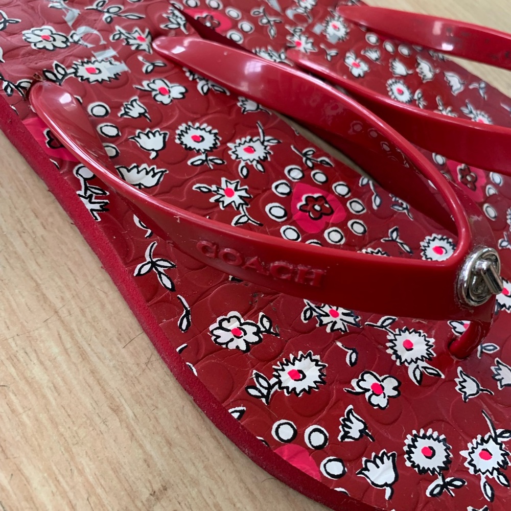 Coach Flip Flops Size 7-8
